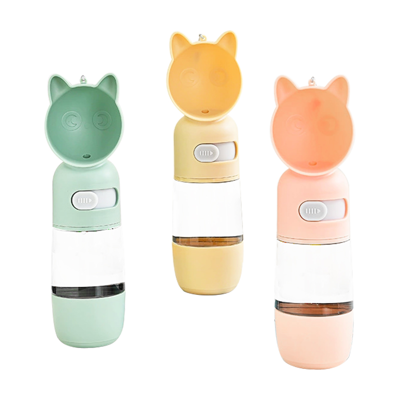 Auslaufsichere tragbare Wassertrinkflasche für Hunde und Katzen